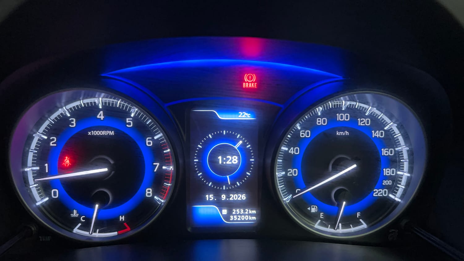 Used 2019 Toyota Glanza V Petrol Manual interior CLUSTERMETER VIEW