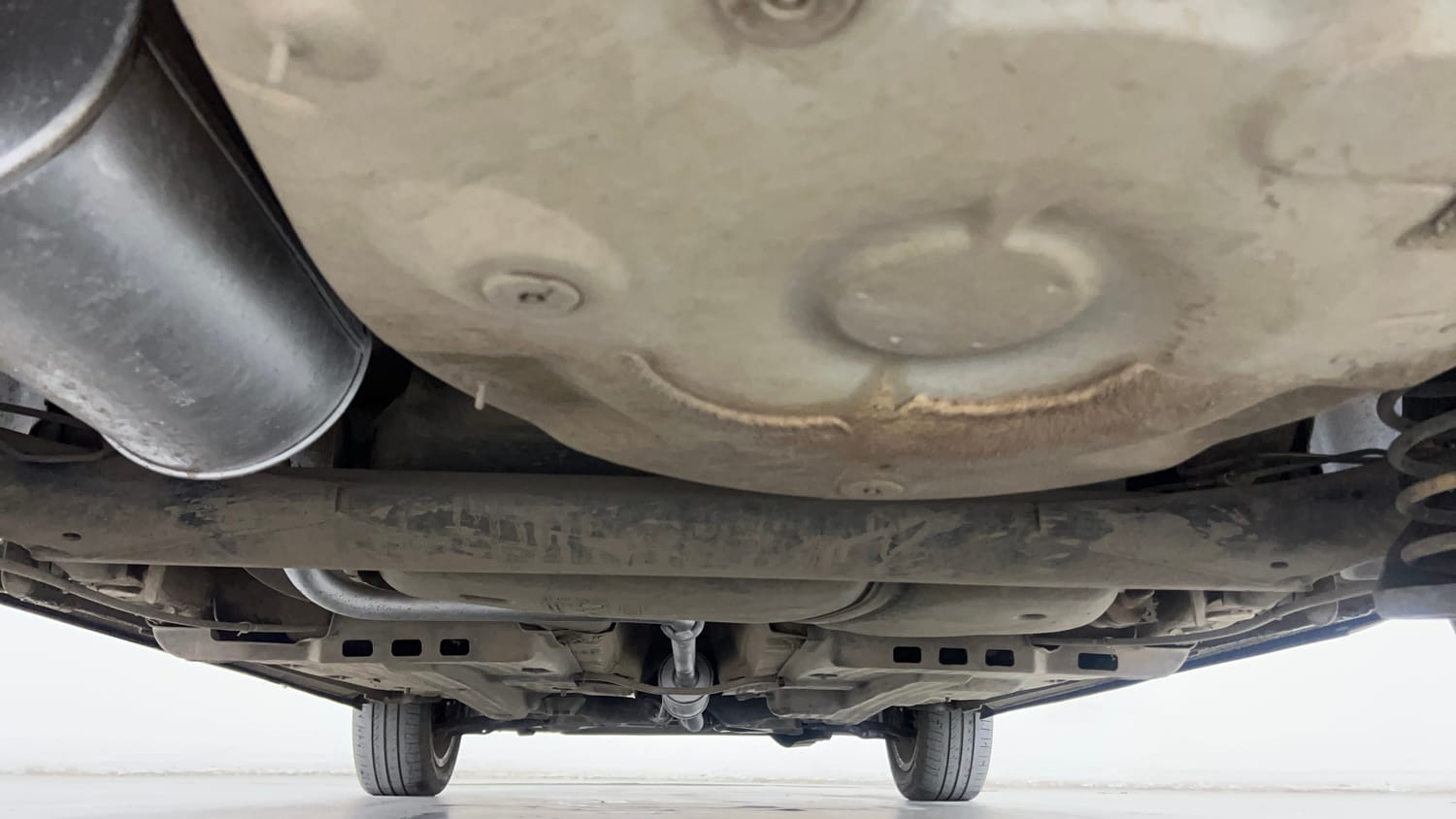 Used 2015 Volkswagen Polo Highline1.2L (P) Petrol Manual extra REAR UNDERBODY VIEW (TAKEN FROM REAR)
