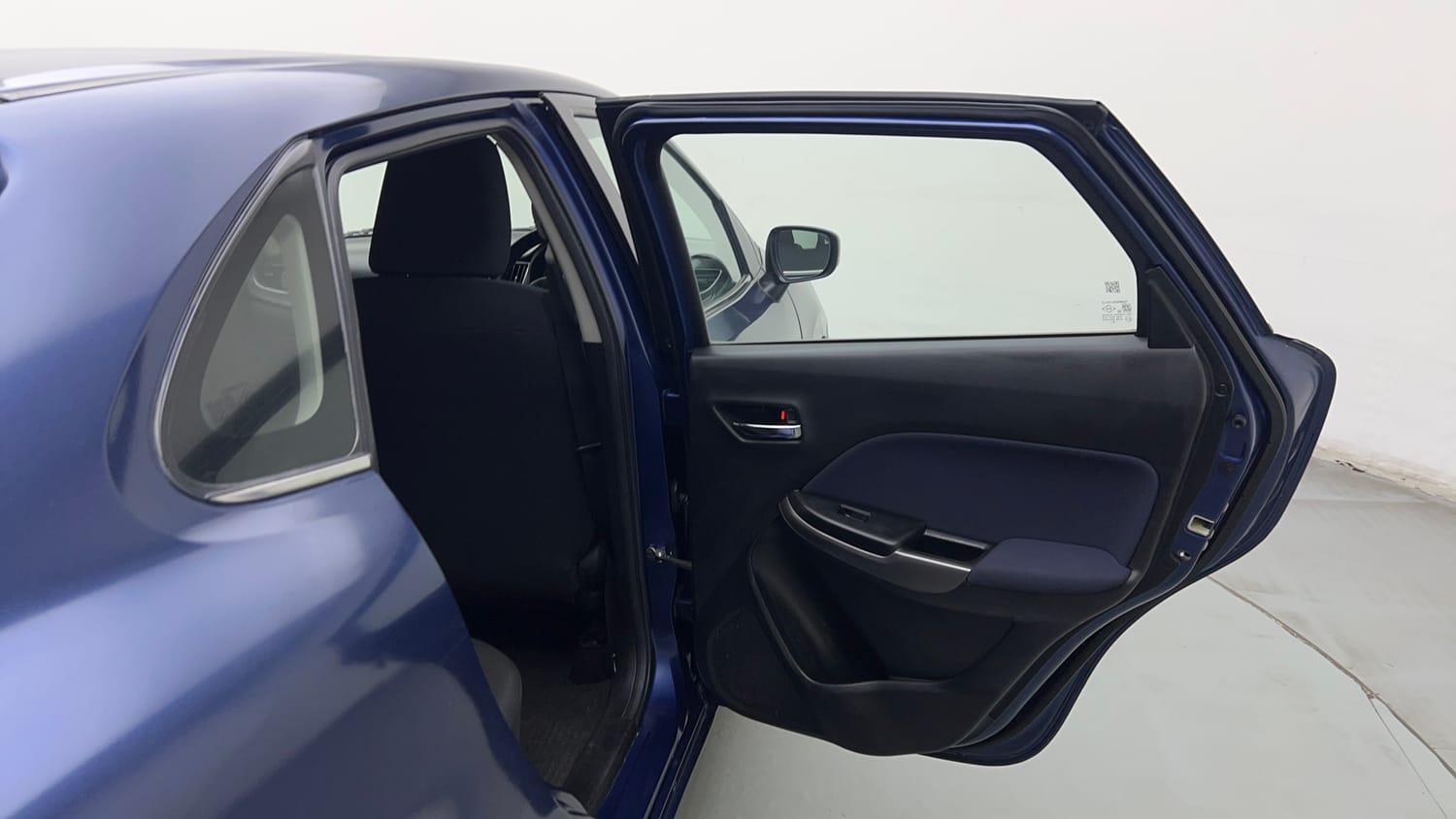 Used 2019 Maruti Suzuki Baleno Zeta Petrol Manual interior RIGHT REAR DOOR OPEN VIEW