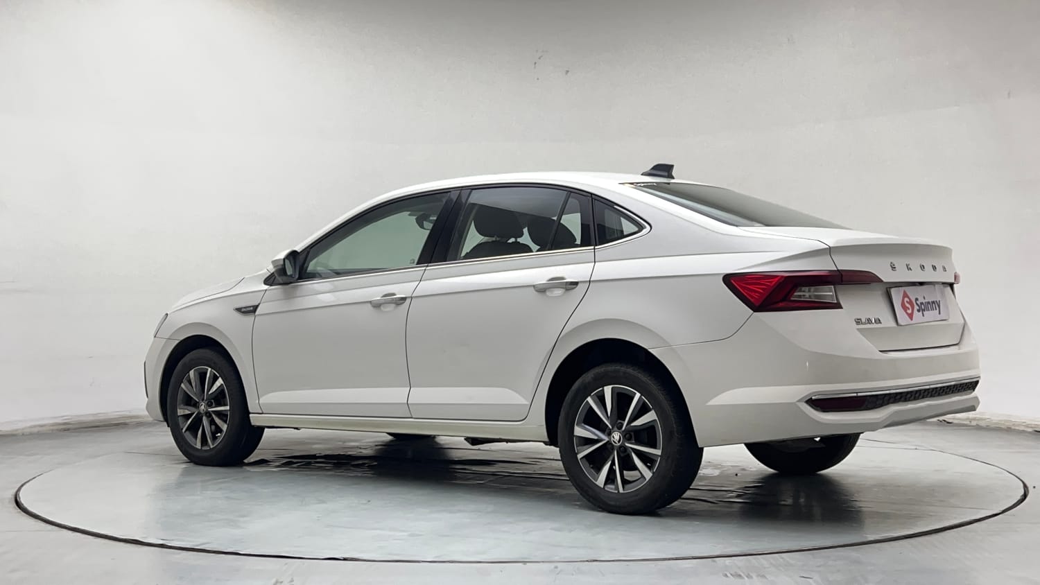 Used 2022 Skoda Slavia Style 1.0L TSI AT Petrol Automatic exterior LEFT REAR CORNER VIEW