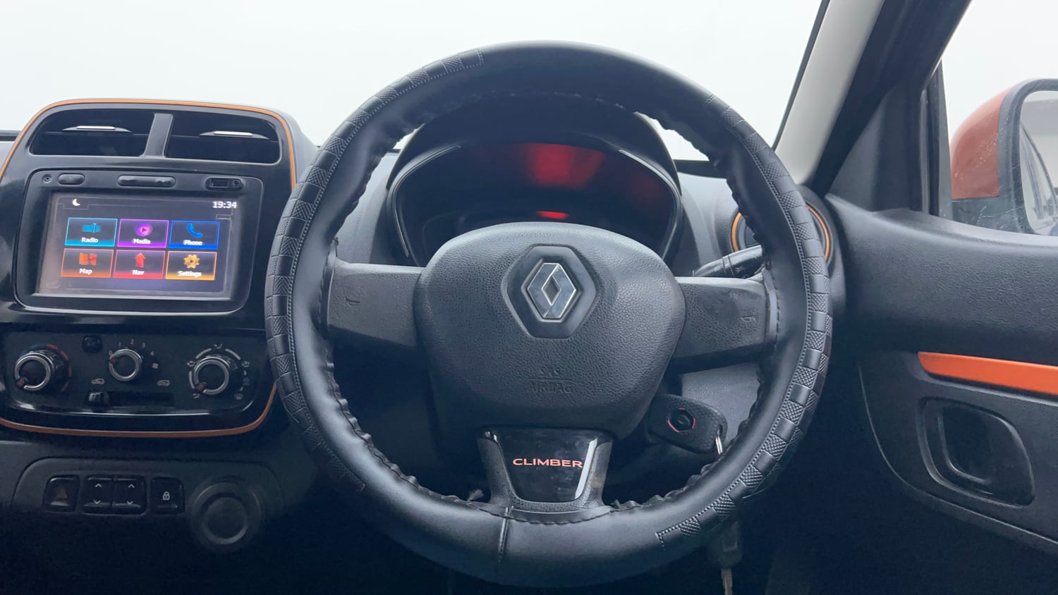 Used 2017 Renault Kwid CLIMBER 1.0 Petrol Manual interior STEERING VIEW