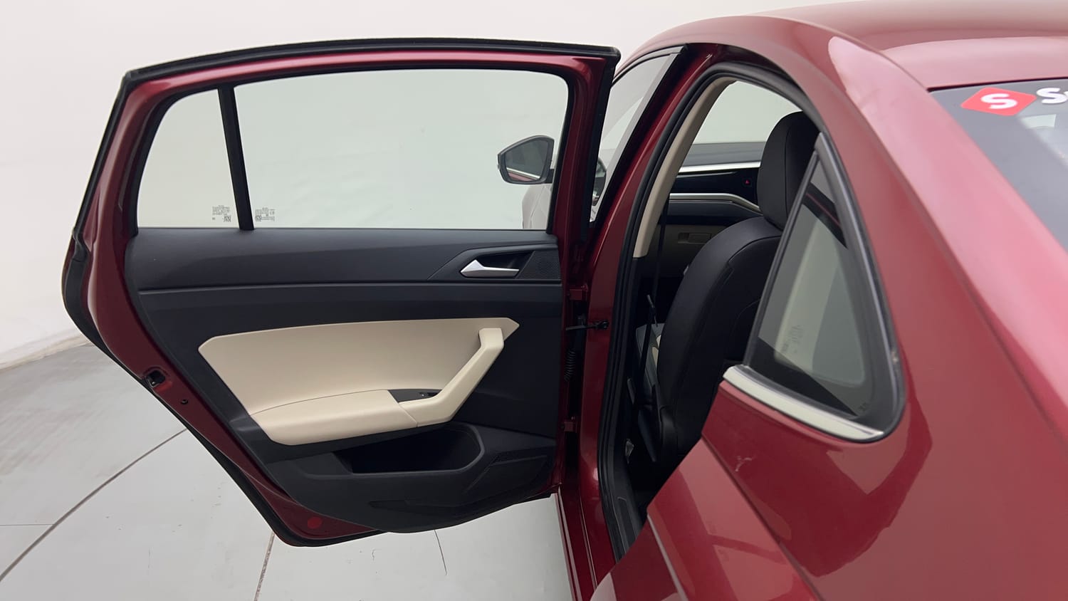 Used 2023 Volkswagen Virtus Topline 1.0 TSI MT Petrol Manual interior LEFT REAR DOOR OPEN VIEW