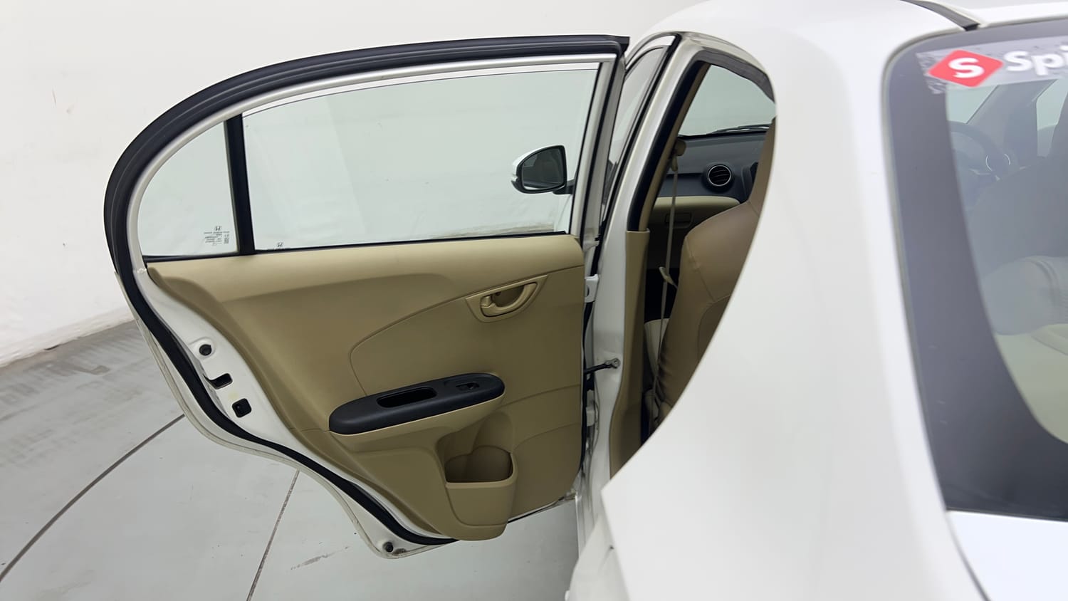 Used 2015 Honda Amaze 1.2 S i-VTEC Petrol Manual interior LEFT REAR DOOR OPEN VIEW