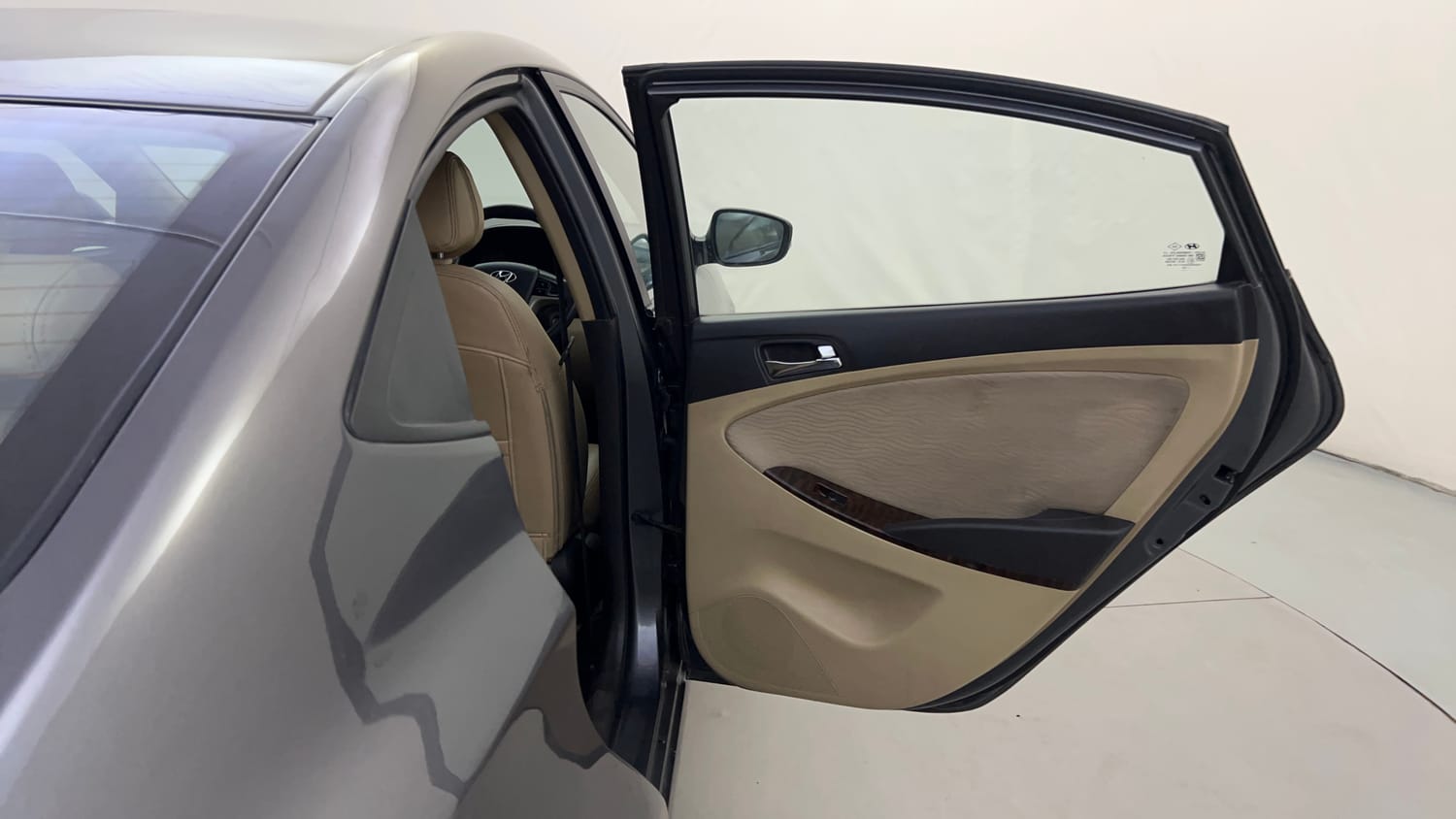 Used 2013 Hyundai Verna Fluidic 1.6 VTVT SX Petrol Manual interior RIGHT REAR DOOR OPEN VIEW