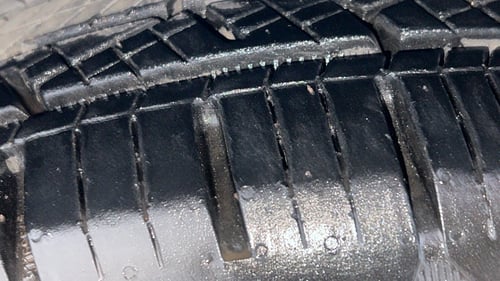 Used 2021 Mahindra XUV 300 W8 (O) 1.2 Petrol Petrol Manual tyres LEFT FRONT TYRE TREAD VIEW