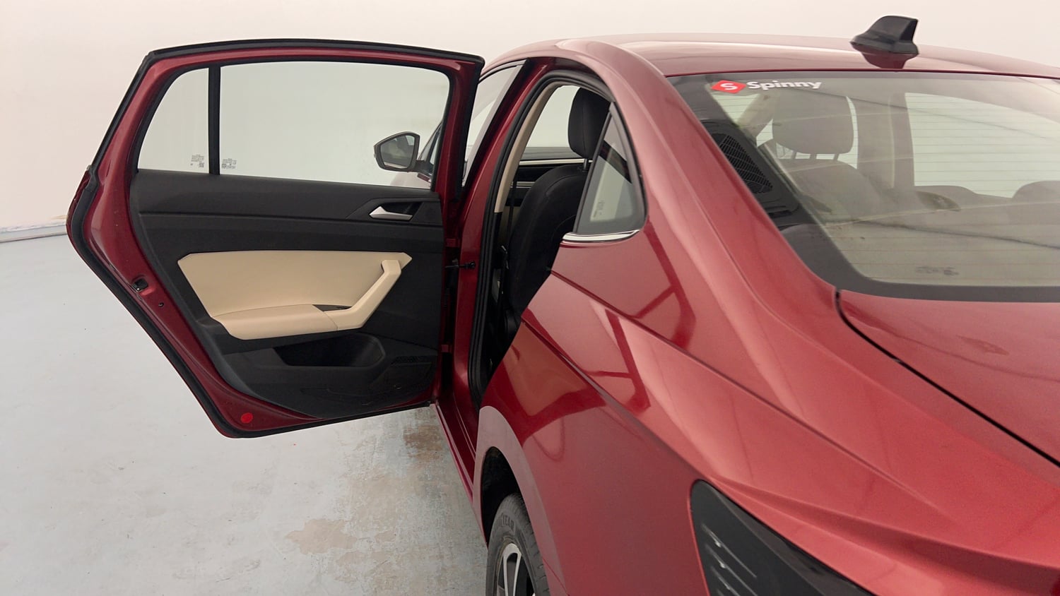 Used 2023 Volkswagen Virtus Topline 1.0 TSI MT Petrol Manual interior LEFT REAR DOOR OPEN VIEW