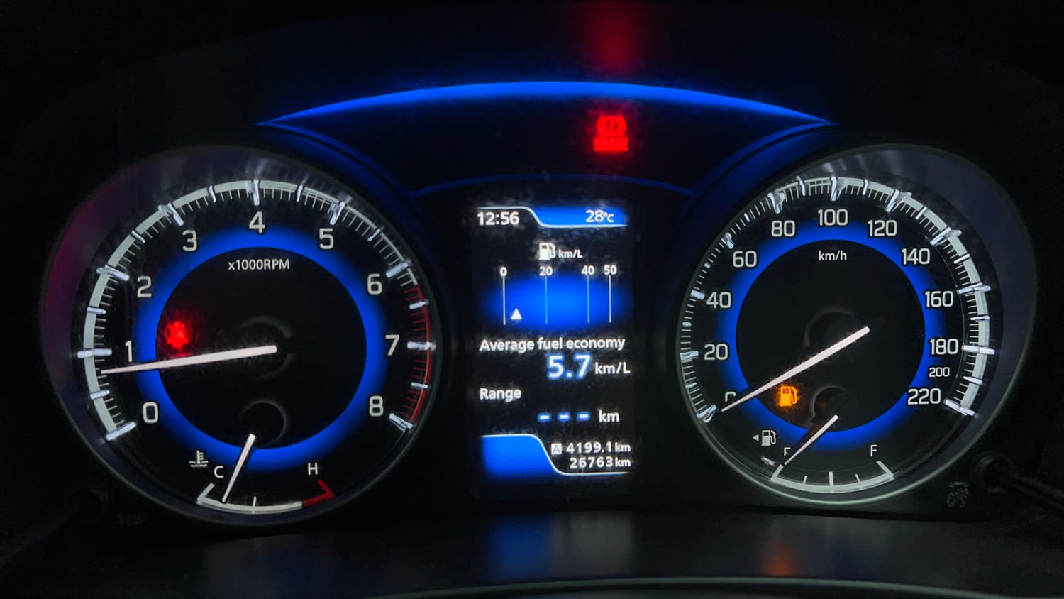 Used 2019 Maruti Suzuki Baleno Zeta Petrol Manual interior CLUSTERMETER VIEW