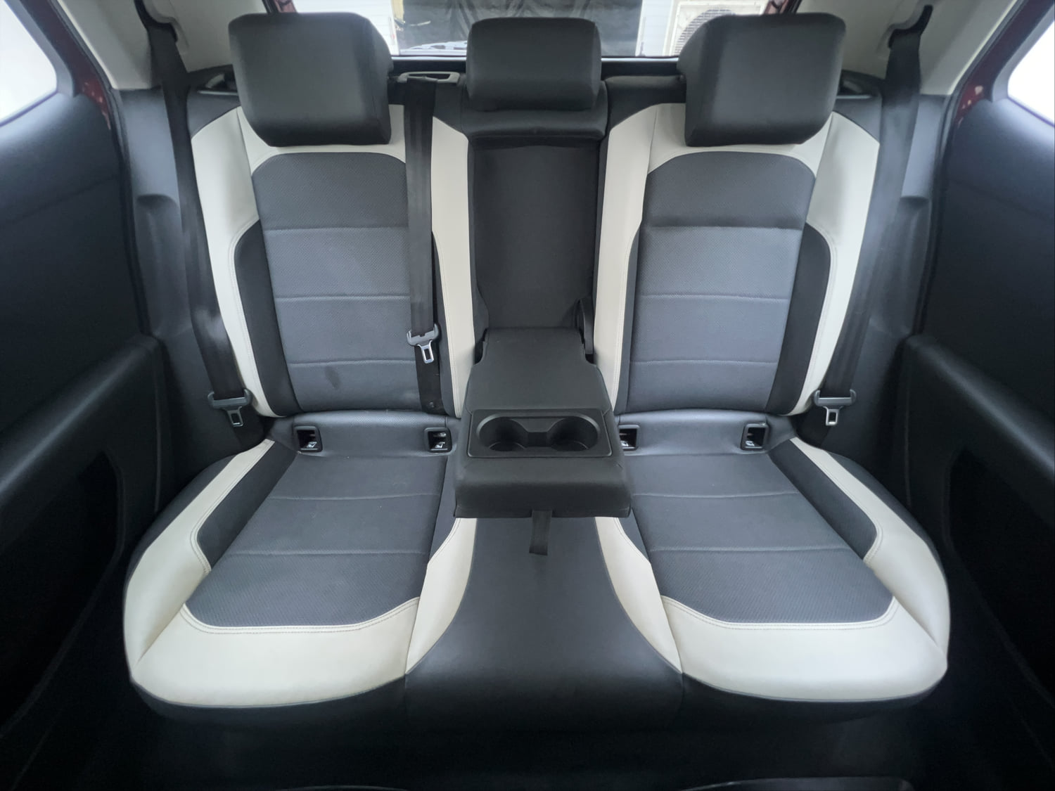 Used 2023 Volkswagen Taigun Topline 1.0 TSI AT Petrol Automatic interior REAR SEAT CONDITION VIEW