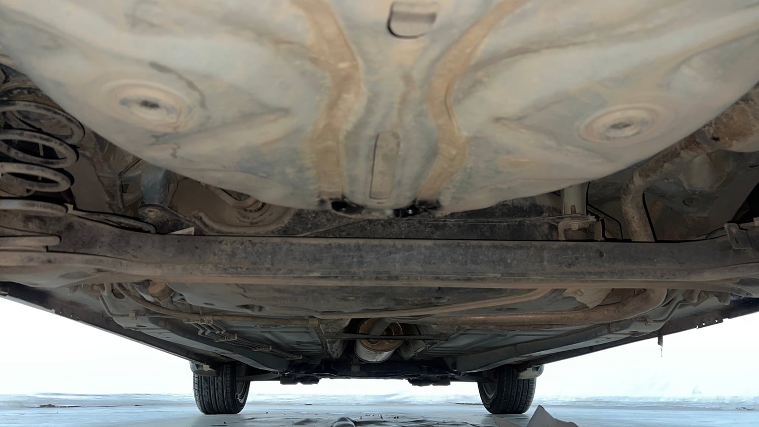 Used 2019 Maruti Suzuki Baleno Zeta Petrol Manual extra REAR UNDERBODY VIEW (TAKEN FROM REAR)
