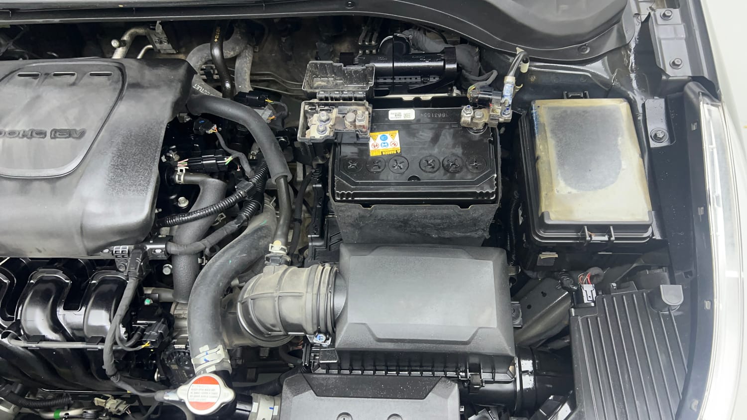 Used 2019 Hyundai Verna SX (O) 1.6 VTVT AT Petrol Automatic engine ENGINE LEFT SIDE VIEW