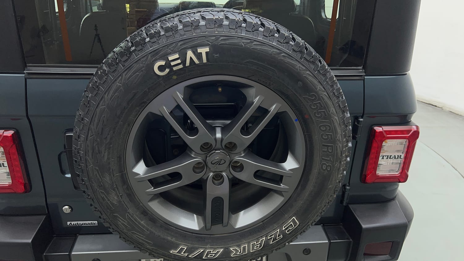 Used 2022 mahindra Thar LX Hard Top Petrol AT 4WD Petrol Automatic tyres SPARE TYRE VIEW