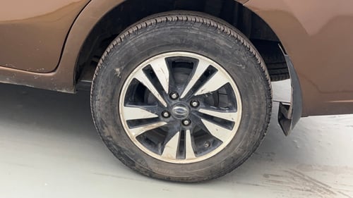 Used 2019 Datsun Go Plus T(O) Petrol Manual tyres LEFT REAR TYRE RIM VIEW