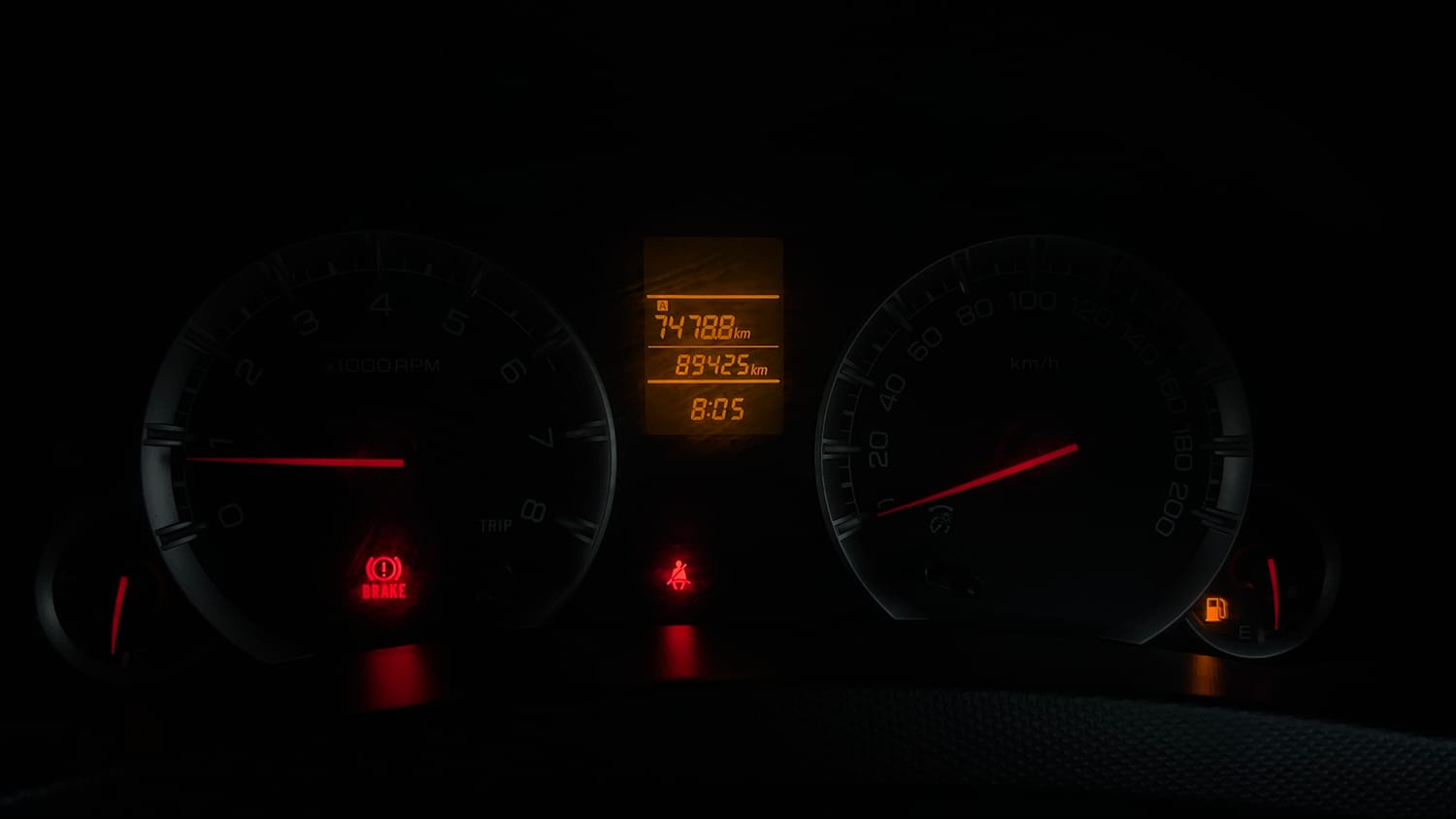Used 2015 Maruti Suzuki Swift Dzire VXI Petrol Manual interior CLUSTERMETER VIEW
