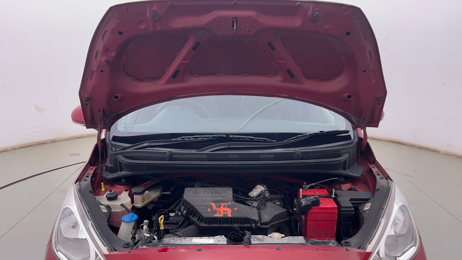 Used 2021 Hyundai Santro Sportz Petrol Manual engine ENGINE & BONNET OPEN FRONT VIEW