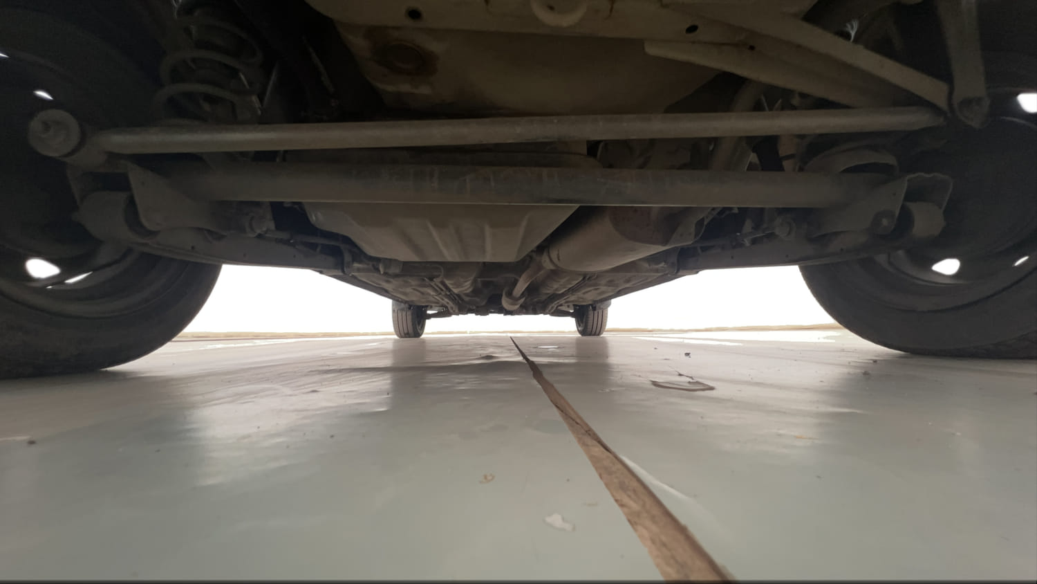 Used 2013 Maruti Suzuki Alto K10 LXi Petrol Manual extra REAR UNDERBODY VIEW (TAKEN FROM REAR)