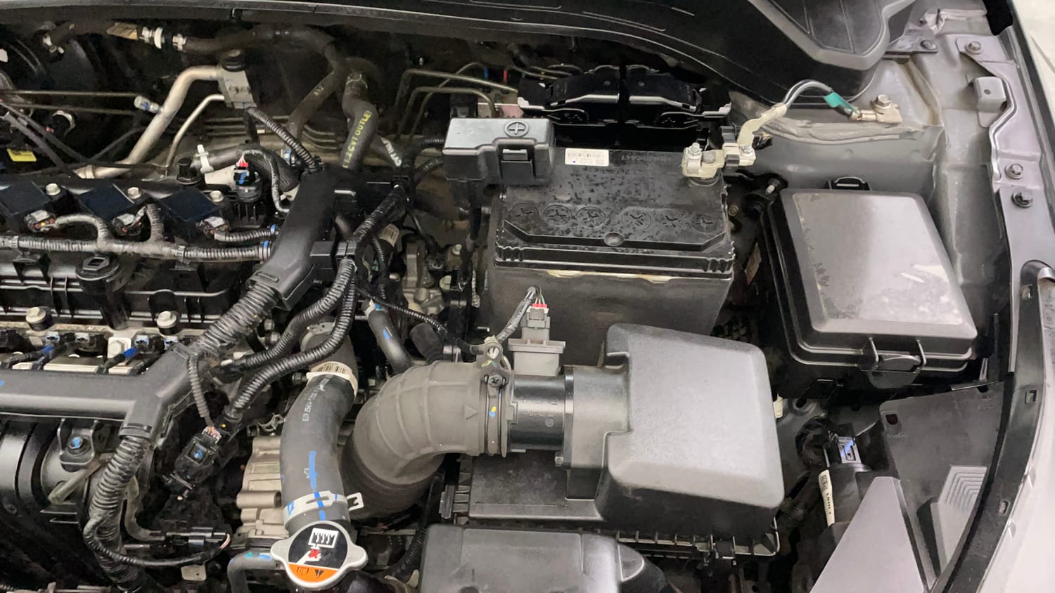 Used 2024 Hyundai i20 Sportz (O) 1.2 IVT Petrol Automatic engine ENGINE LEFT SIDE VIEW
