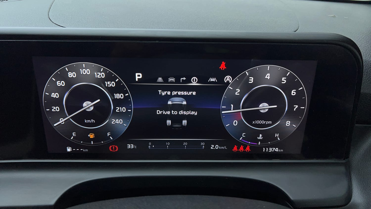 Used 2025 Kia Seltos GTX Plus 1.5 Turbo Petrol DCT Petrol Automatic interior CLUSTERMETER VIEW
