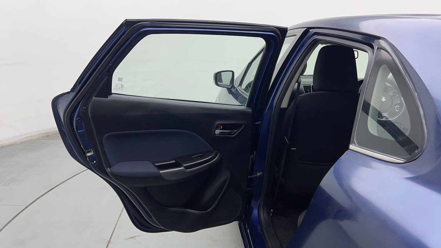 Used 2019 Maruti Suzuki Baleno Zeta Petrol Manual interior LEFT REAR DOOR OPEN VIEW