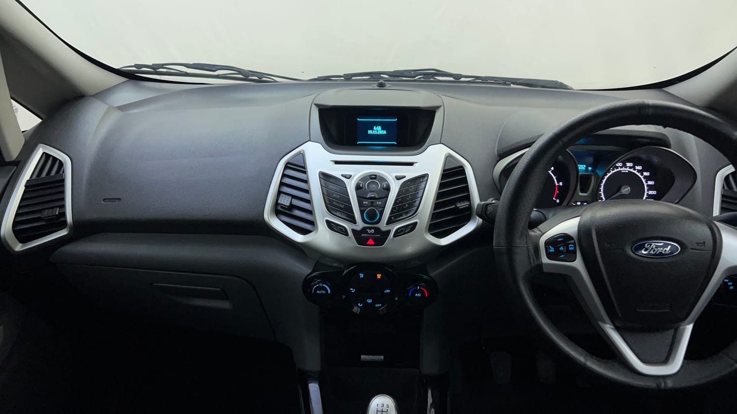 Used 2016 Ford EcoSport Titanium+ 1.5L TDCi Diesel Manual interior MUSIC SYSTEM & AC CONTROL VIEW