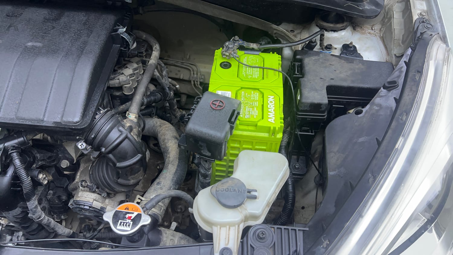 Used 2017 Hyundai Grand i10 Sportz 1.2 Kappa VTVT Petrol Manual engine ENGINE LEFT SIDE VIEW