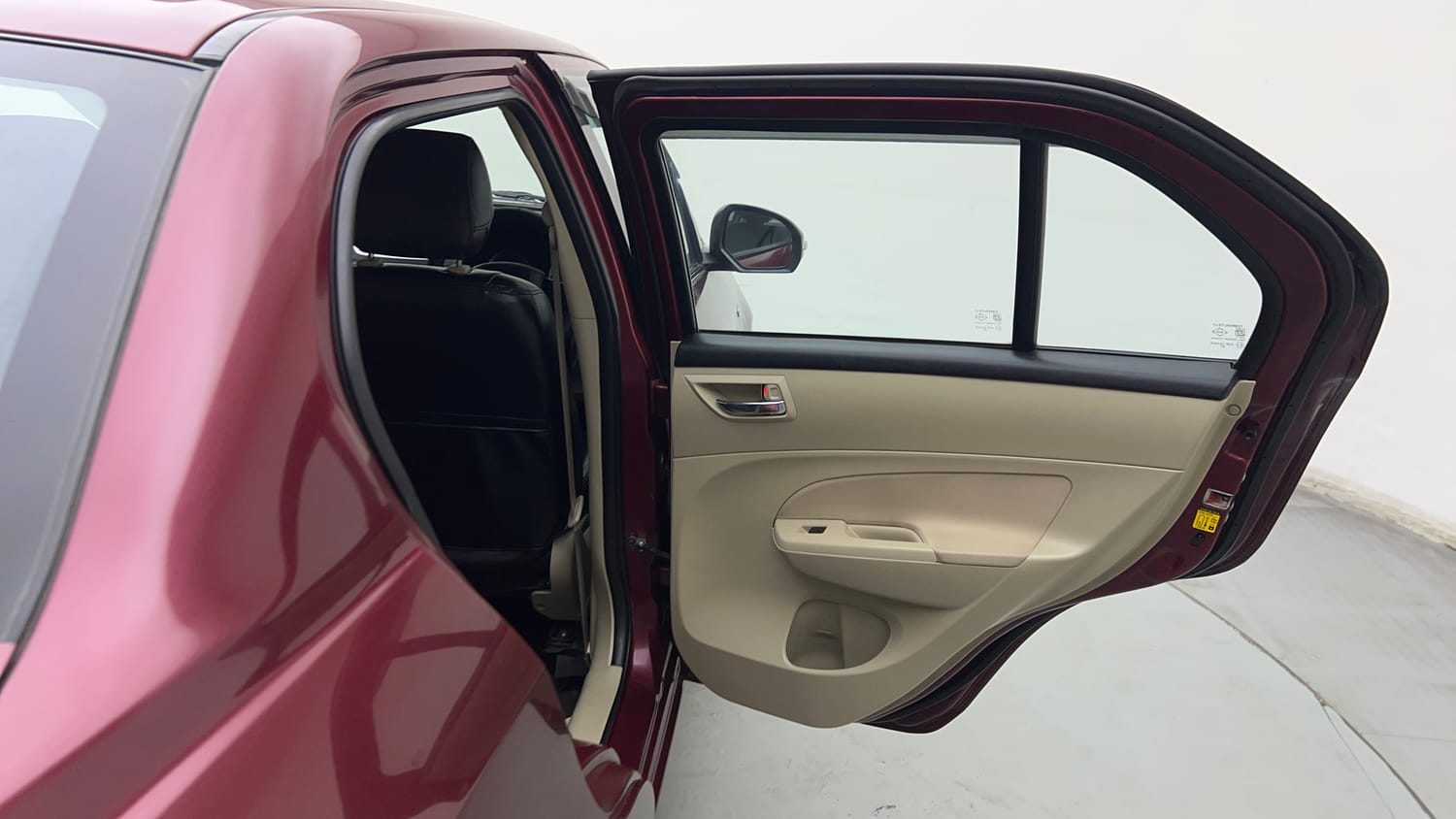 Used 2015 Maruti Suzuki Swift Dzire VXI Petrol Manual interior RIGHT REAR DOOR OPEN VIEW