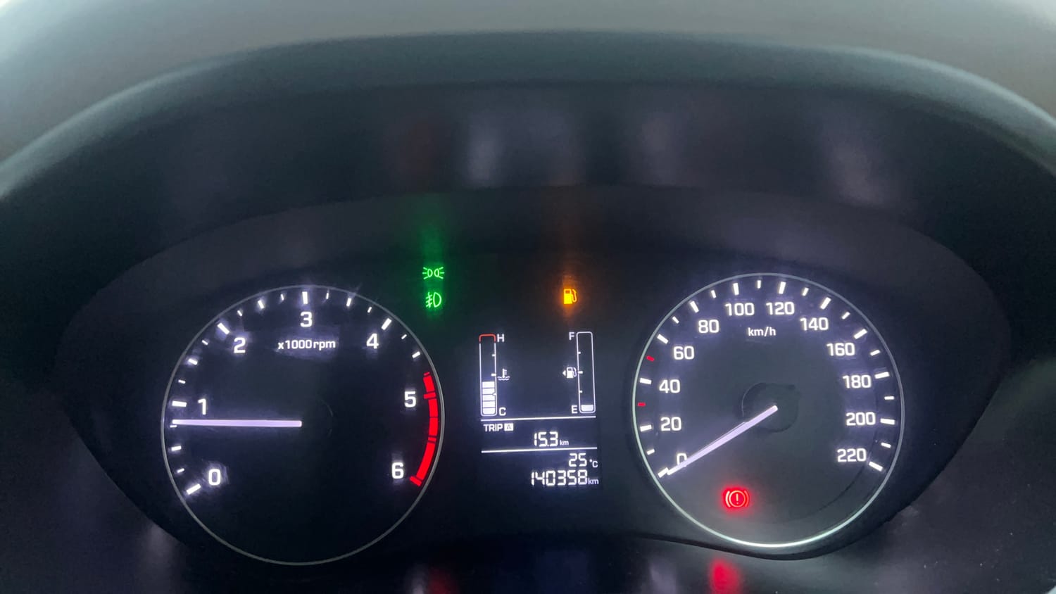 Used 2016 Hyundai Elite i20 Sportz 1.4 CRDI Diesel Manual interior CLUSTERMETER VIEW
