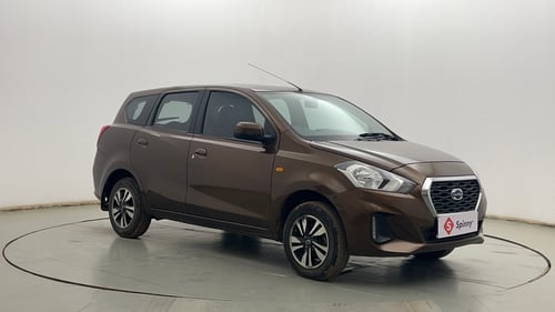 Used 2019 Datsun Go Plus T(O) Petrol Manual exterior RIGHT FRONT CORNER VIEW