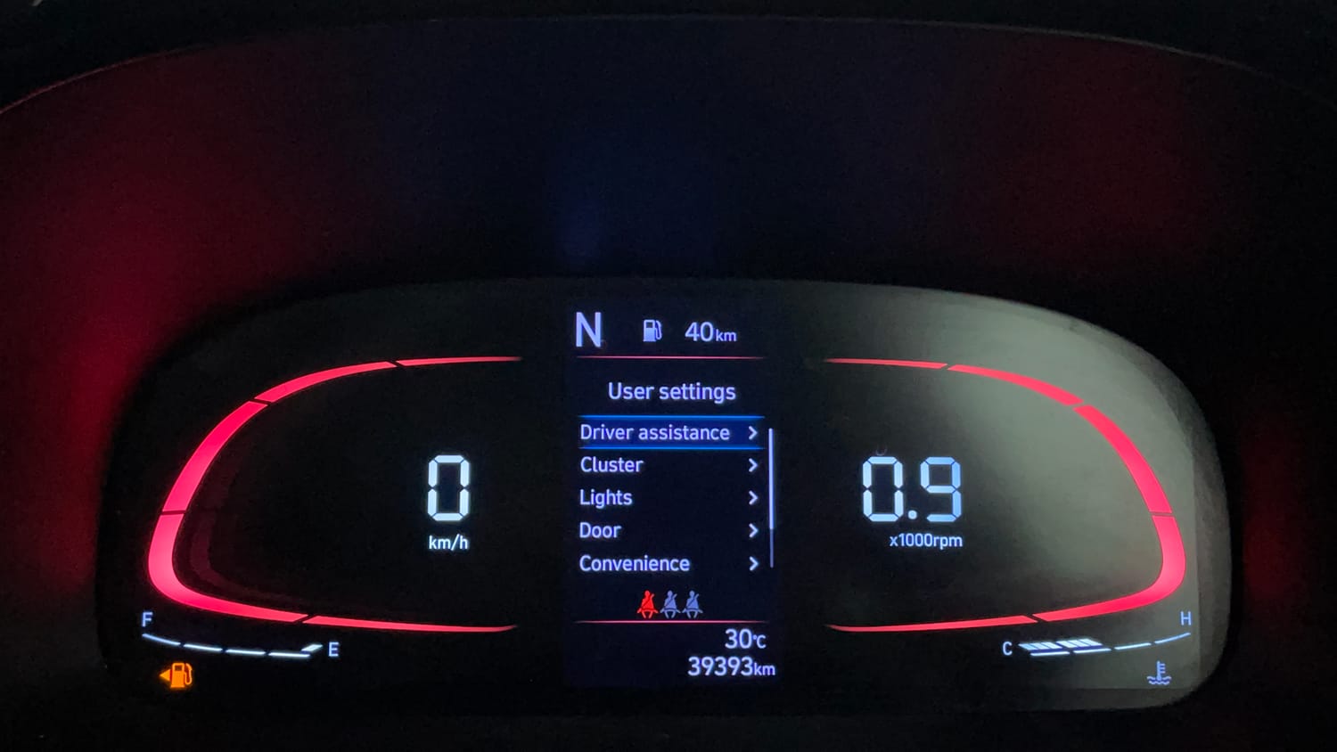 Used 2024 Hyundai Exter SX (O) 1.2 AMT Petrol Automatic interior CLUSTERMETER VIEW