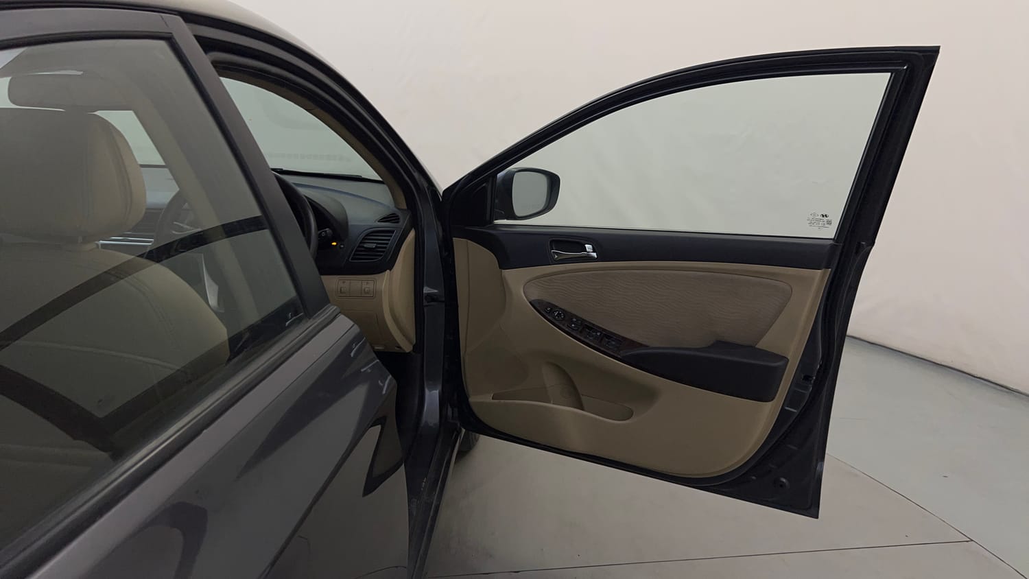 Used 2013 Hyundai Verna Fluidic 1.6 VTVT SX Petrol Manual interior RIGHT FRONT DOOR OPEN VIEW
