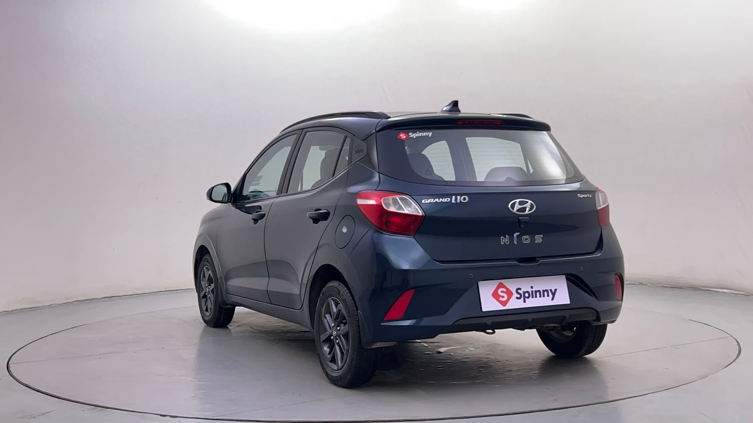 Used 2021 Hyundai Grand i10 Nios Sportz AMT 1.2 Kappa VTVT Petrol Automatic exterior LEFT REAR CORNER VIEW