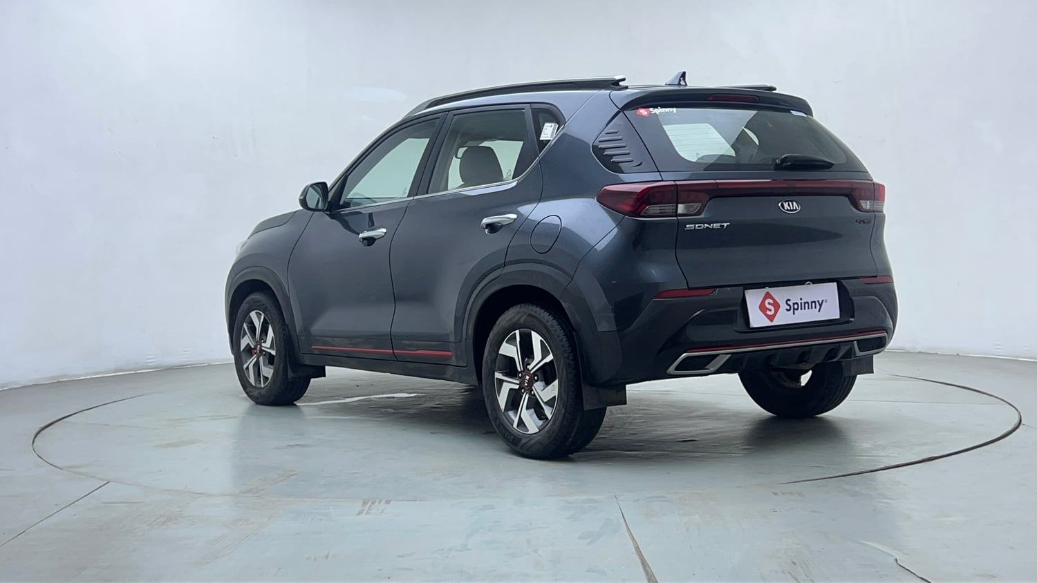 Used 2020 Kia Sonet GTX Plus 1.5 AT Diesel Automatic exterior LEFT REAR CORNER VIEW