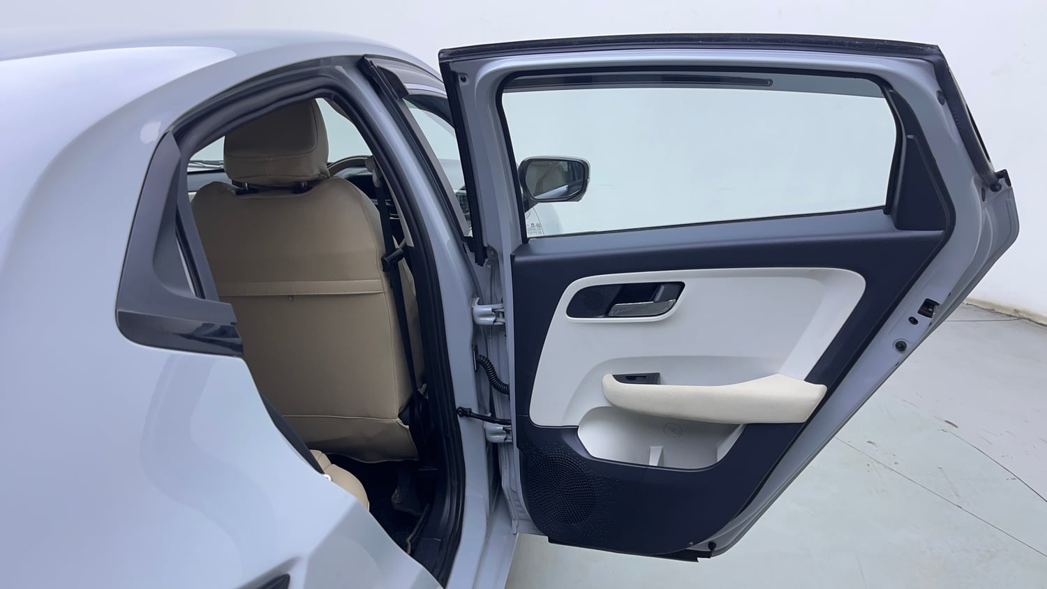 Used 2026 Tata Altroz Creative Petrol 5AMT Petrol Automatic interior RIGHT REAR DOOR OPEN VIEW