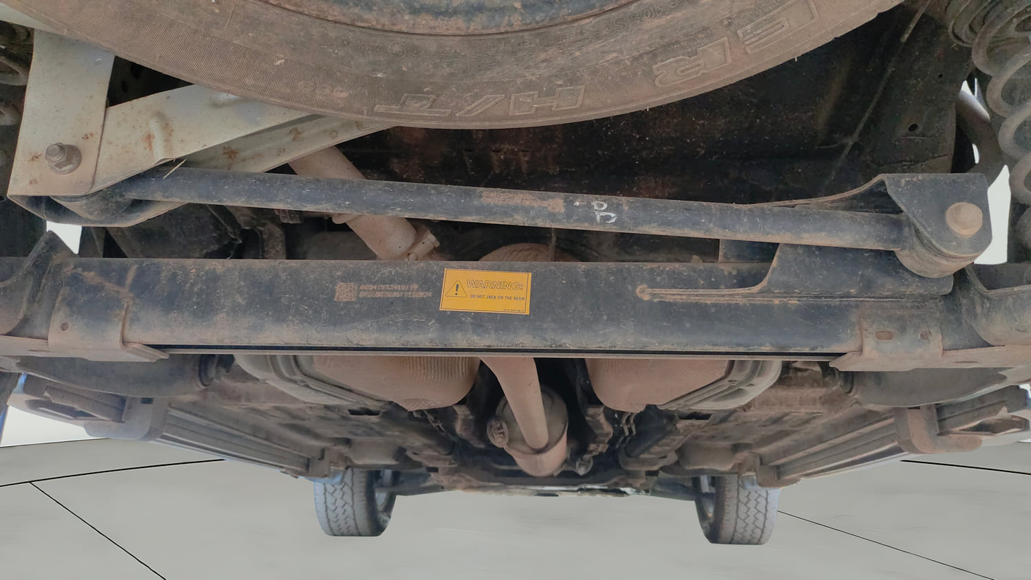 Used 2019 Tata Harrier XZ Diesel Manual extra REAR UNDERBODY VIEW (TAKEN FROM REAR)