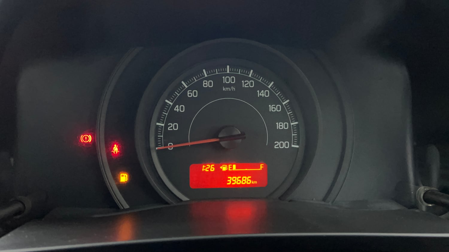Used 2023 Maruti Suzuki Swift LXi Petrol Manual interior CLUSTERMETER VIEW