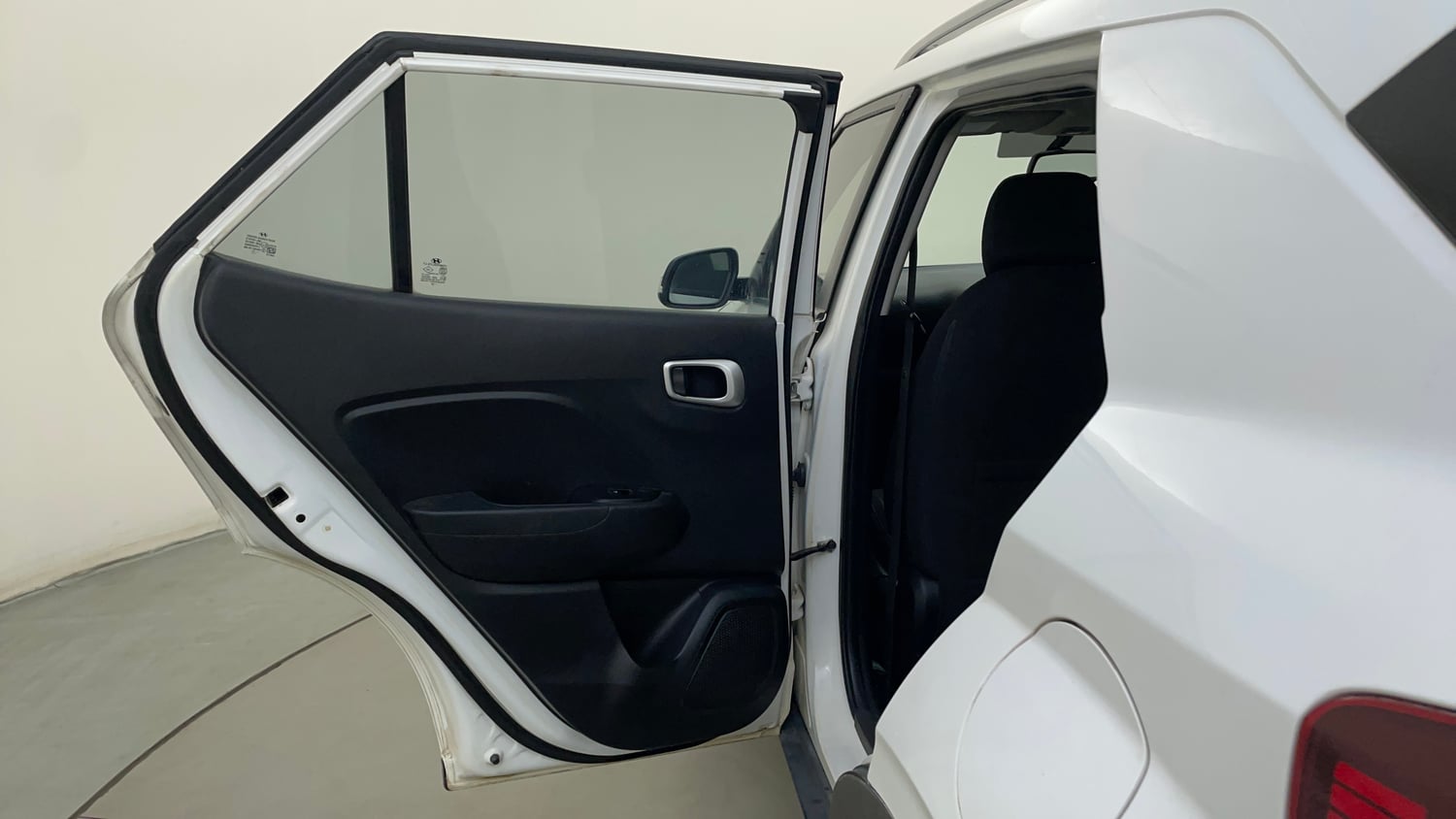 Used 2019 Hyundai Venue SX Plus 1.0 Turbo DCT Petrol Automatic interior LEFT REAR DOOR OPEN VIEW