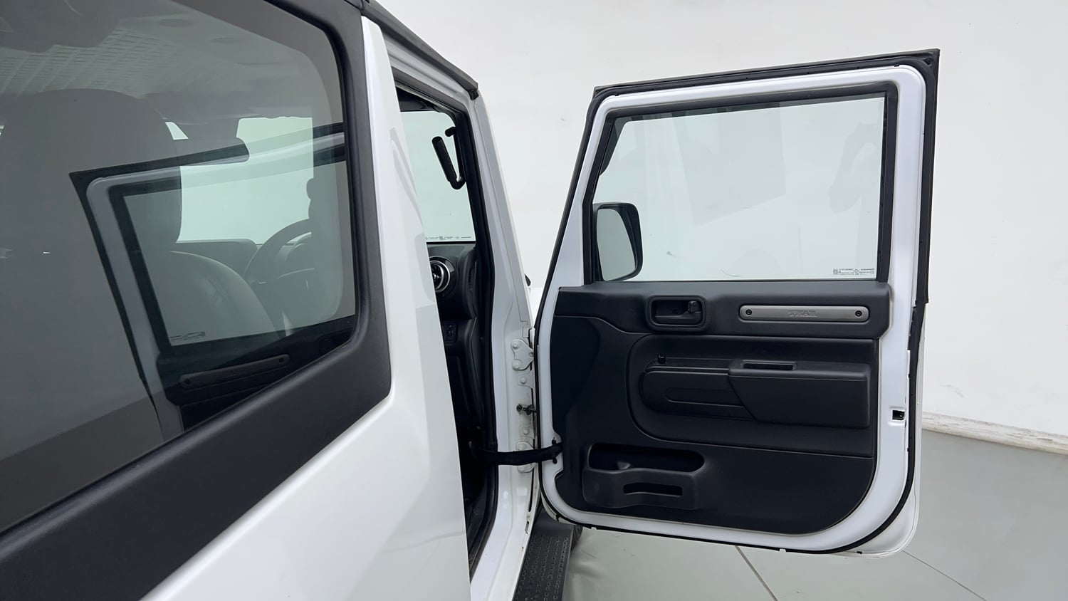 Used 2023 Mahindra Thar LX Hard Top Petrol AT RWD Petrol Automatic interior RIGHT FRONT DOOR OPEN VIEW