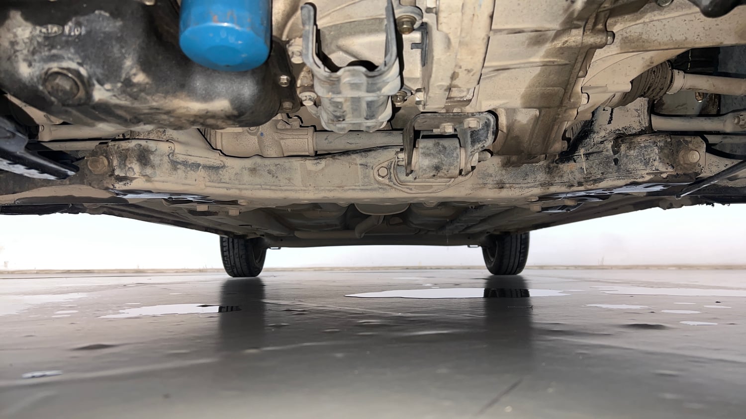 Used 2018 Hyundai Grand i10 Sportz 1.2 Kappa VTVT Petrol Manual extra FRONT LEFT UNDERBODY VIEW
