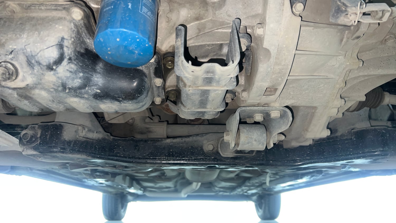 Used 2019 Hyundai Grand i10 Sportz 1.2 Kappa VTVT Petrol Manual extra FRONT LEFT UNDERBODY VIEW
