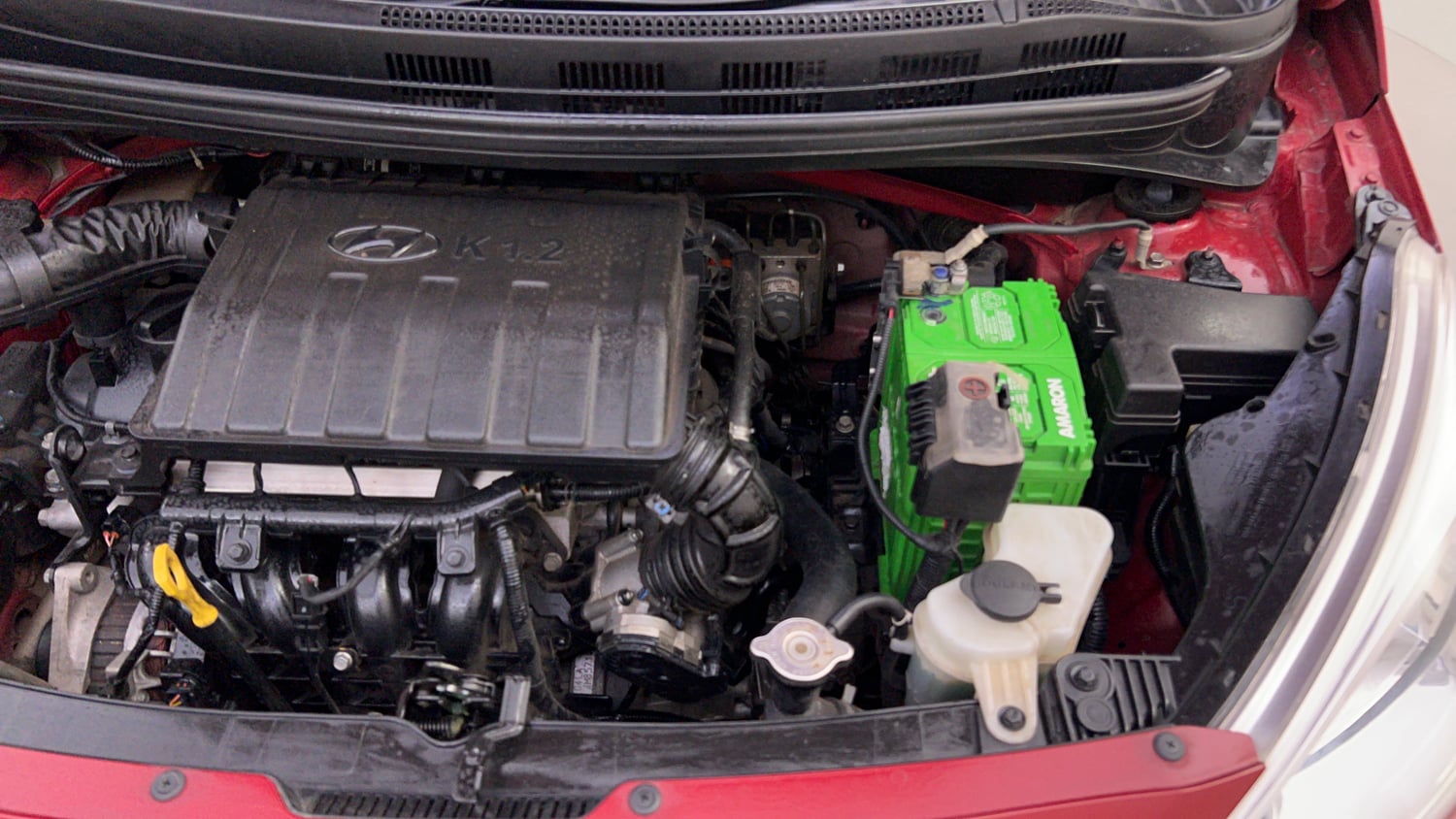 Used 2018 Hyundai Grand i10 Sportz 1.2 Kappa VTVT Petrol Manual engine ENGINE LEFT SIDE VIEW
