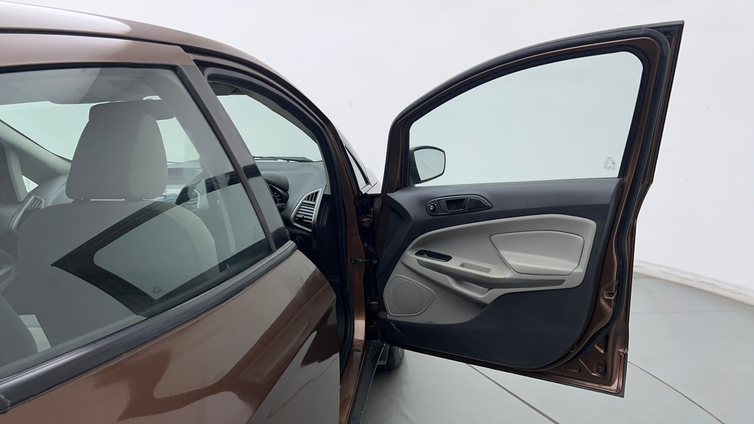 Used 2016 Ford EcoSport Ambiente 1.5L Ti-VCT Petrol Manual interior RIGHT FRONT DOOR OPEN VIEW