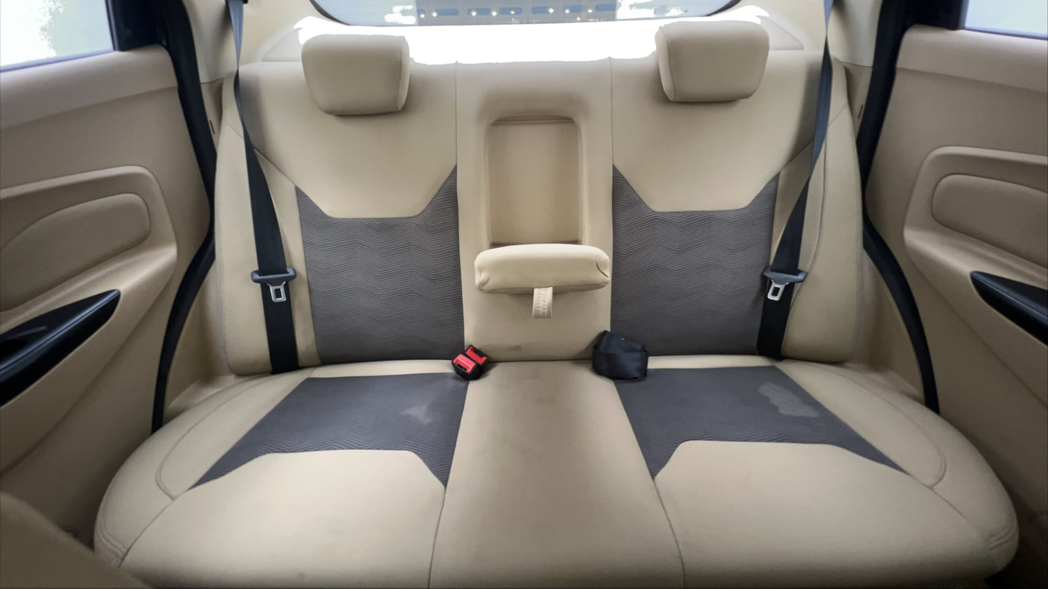 Used 2017 Ford Figo Aspire Titanium 1.2 Ti-VCT Petrol Manual interior REAR SEAT CONDITION VIEW