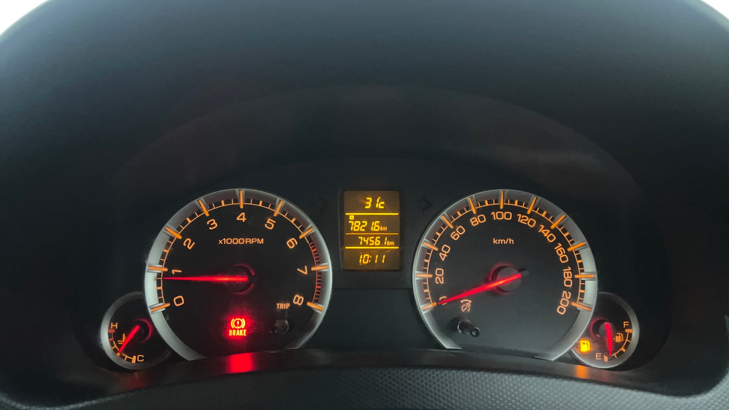 Used 2015 Maruti Suzuki Swift Dzire ZXI Petrol Manual interior CLUSTERMETER VIEW