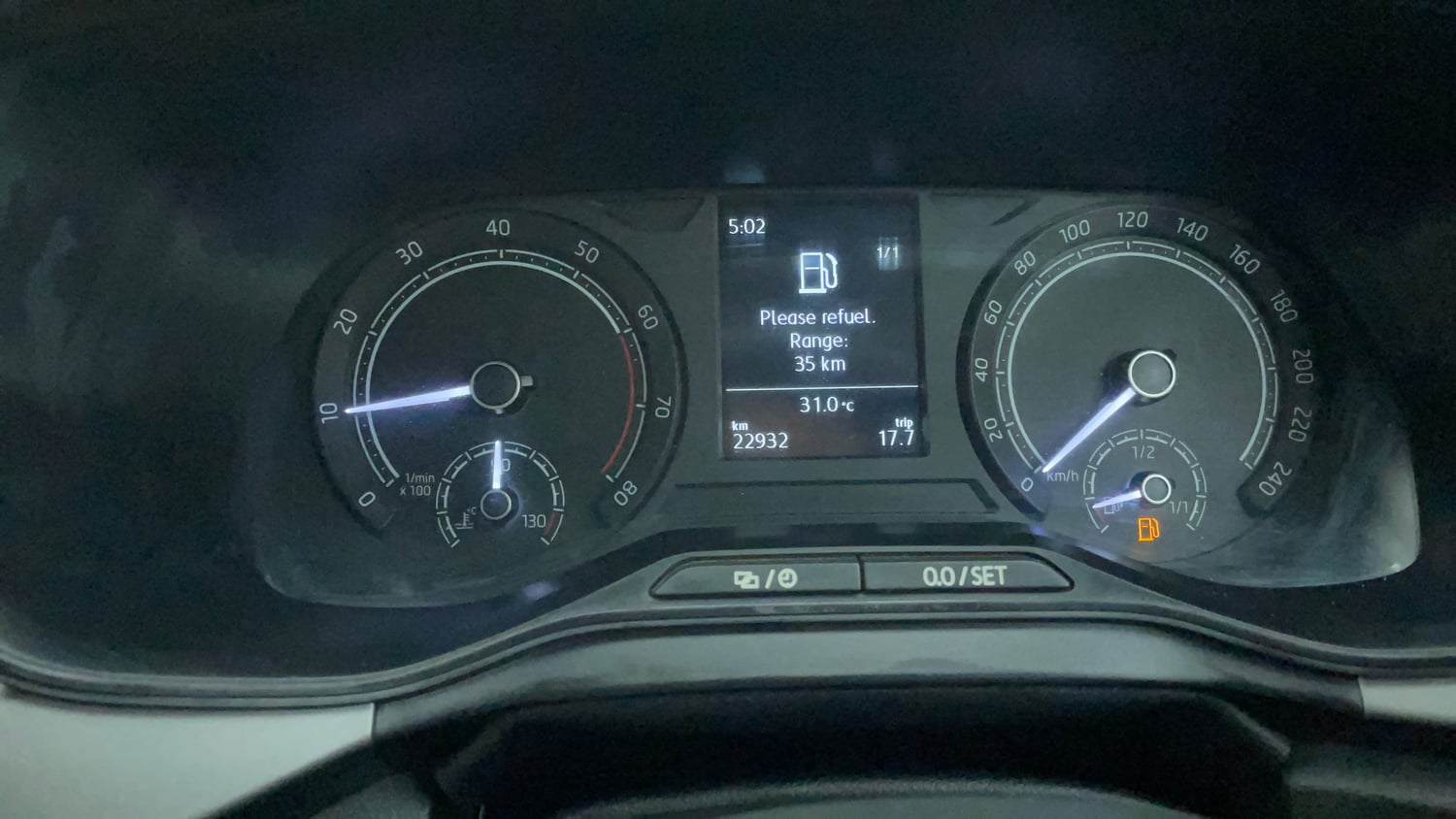 Used 2023 Skoda Kushaq Ambition 1.0L TSI MT Petrol Manual interior CLUSTERMETER VIEW