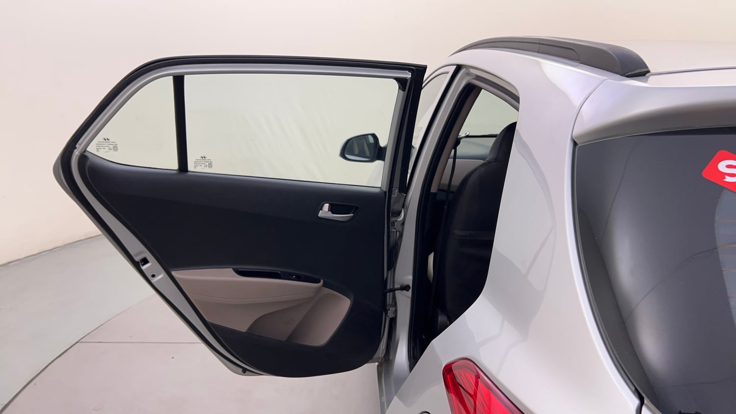 Used 2018 Hyundai Grand i10 Sportz AT 1.2 Kappa VTVT Petrol Automatic interior LEFT REAR DOOR OPEN VIEW