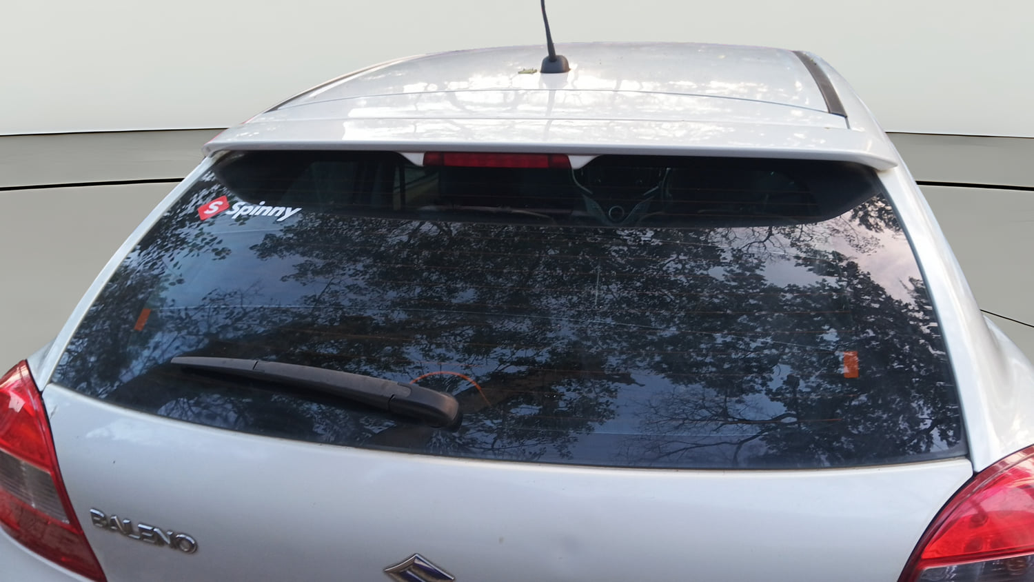 Used 2017 Maruti Suzuki Baleno Delta 1.2 Petrol Manual exterior BACK WINDSHIELD VIEW