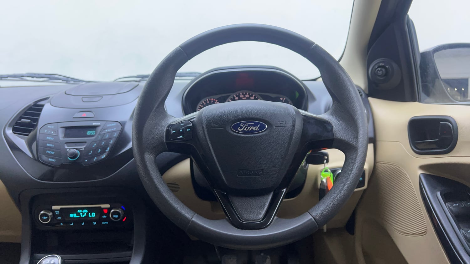 Used 2017 Ford Figo Aspire Titanium 1.2 Ti-VCT Petrol Manual interior STEERING VIEW