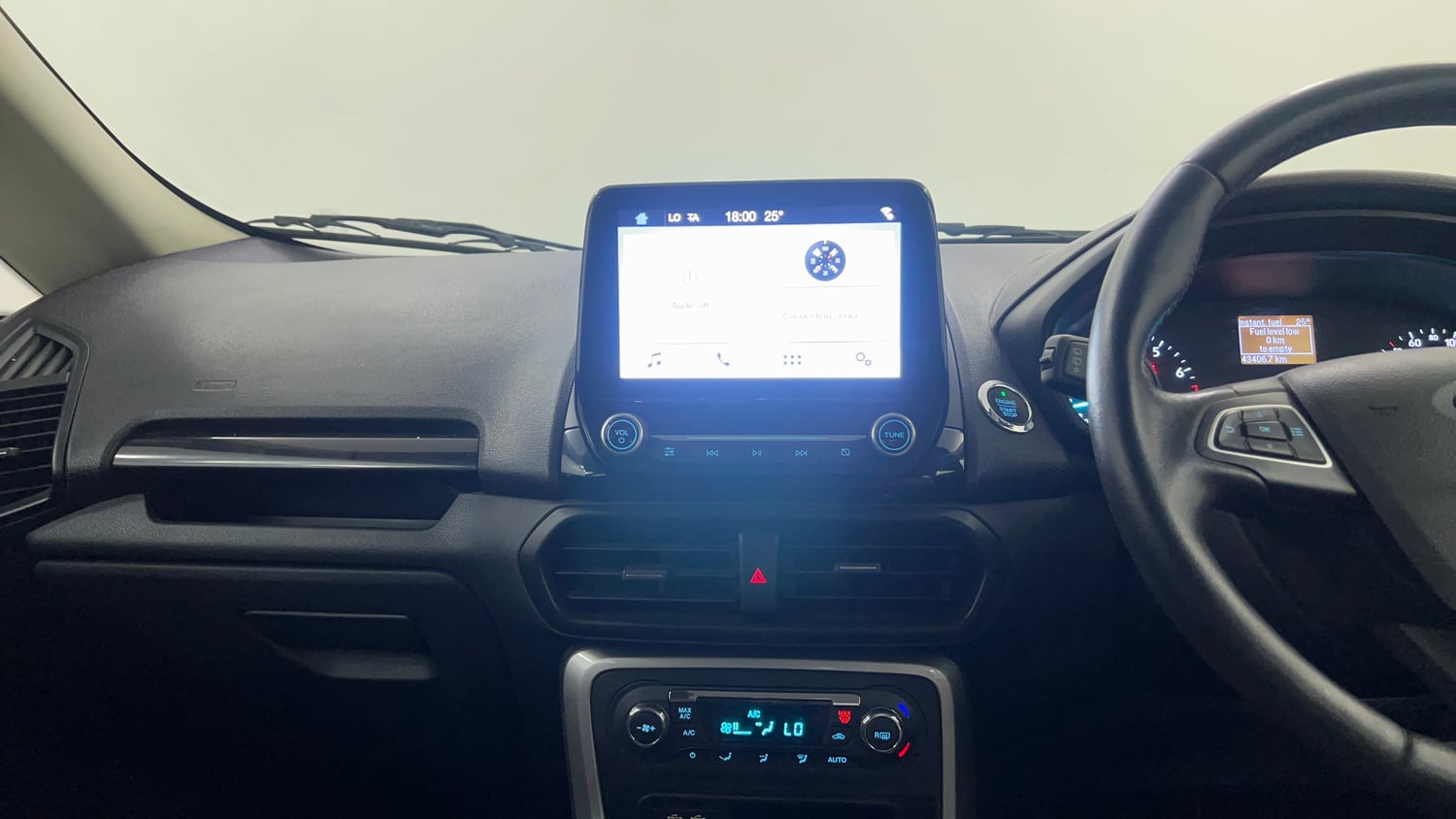 Used 2018 Ford EcoSport Titanium 1.5L Ti-VCT Petrol Manual interior MUSIC SYSTEM & AC CONTROL VIEW