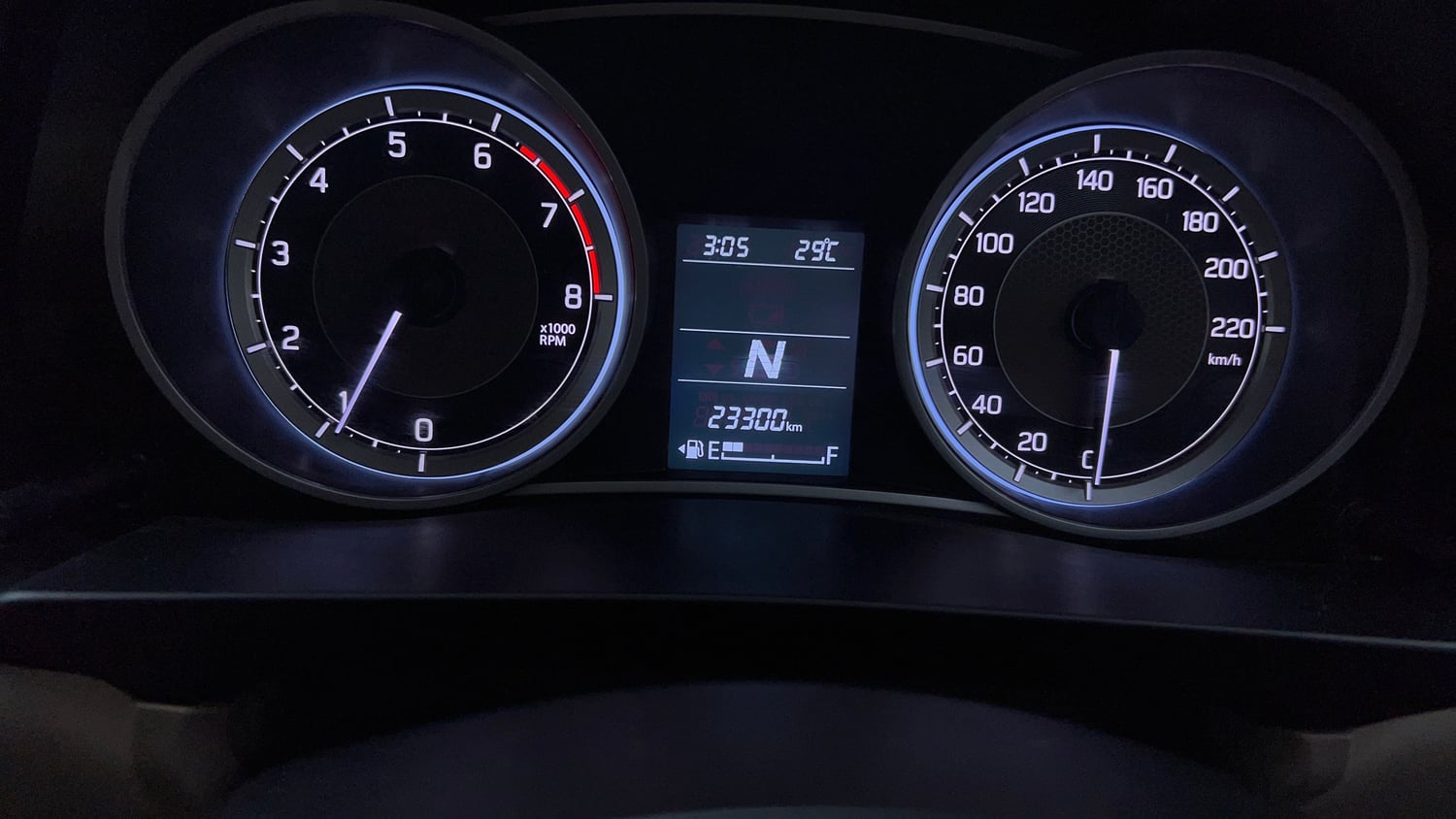 Used 2022 Maruti Suzuki Dzire ZXi AGS Petrol Automatic interior CLUSTERMETER VIEW