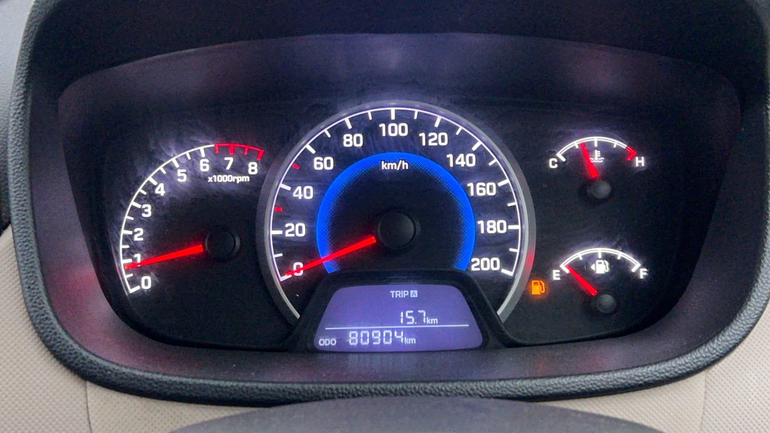 Used 2018 Hyundai Grand i10 Sportz 1.2 Kappa VTVT Petrol Manual interior CLUSTERMETER VIEW