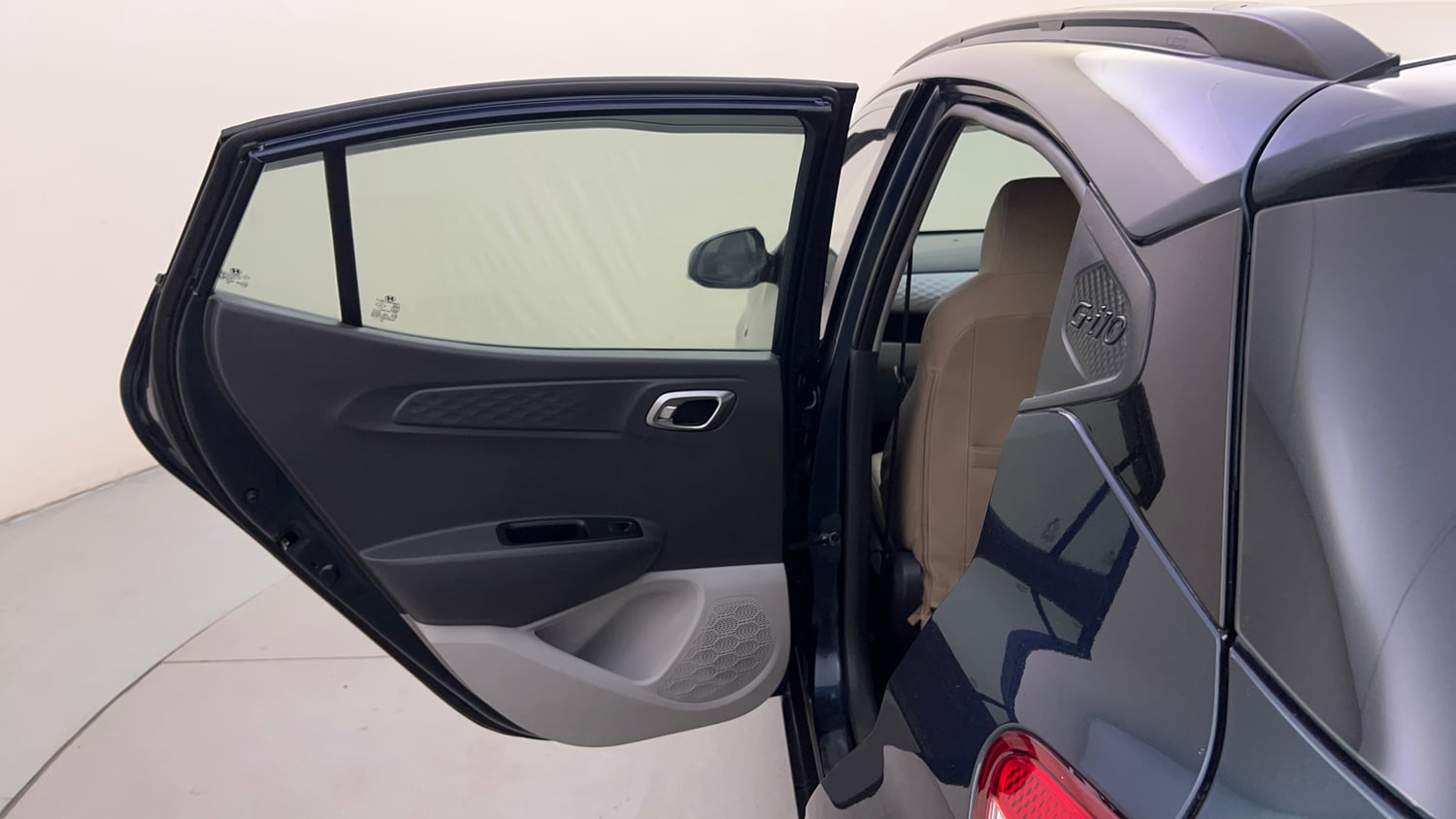 Used 2021 Hyundai Grand i10 Nios Sportz AMT 1.2 CRDi Diesel Automatic interior LEFT REAR DOOR OPEN VIEW